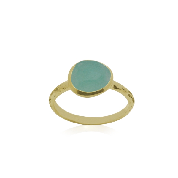 Chalcedoon aqua Ring model R5g-077